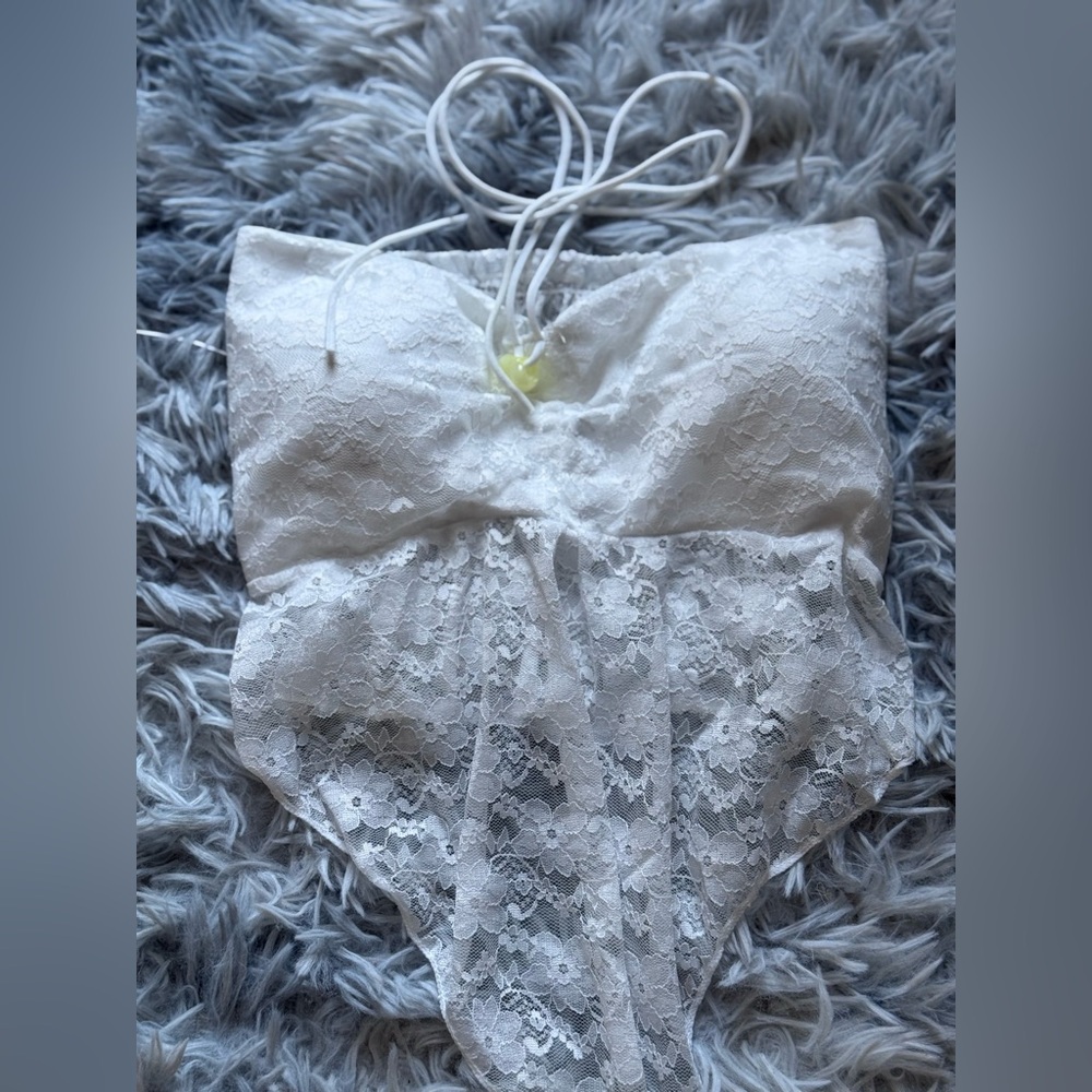 Elegant White Lace Slip
